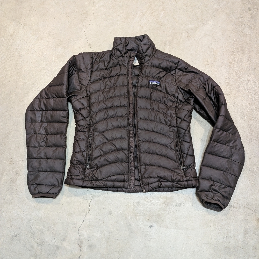 Patagonia Women's XS Brown Puffer Jacket Flaws 84682